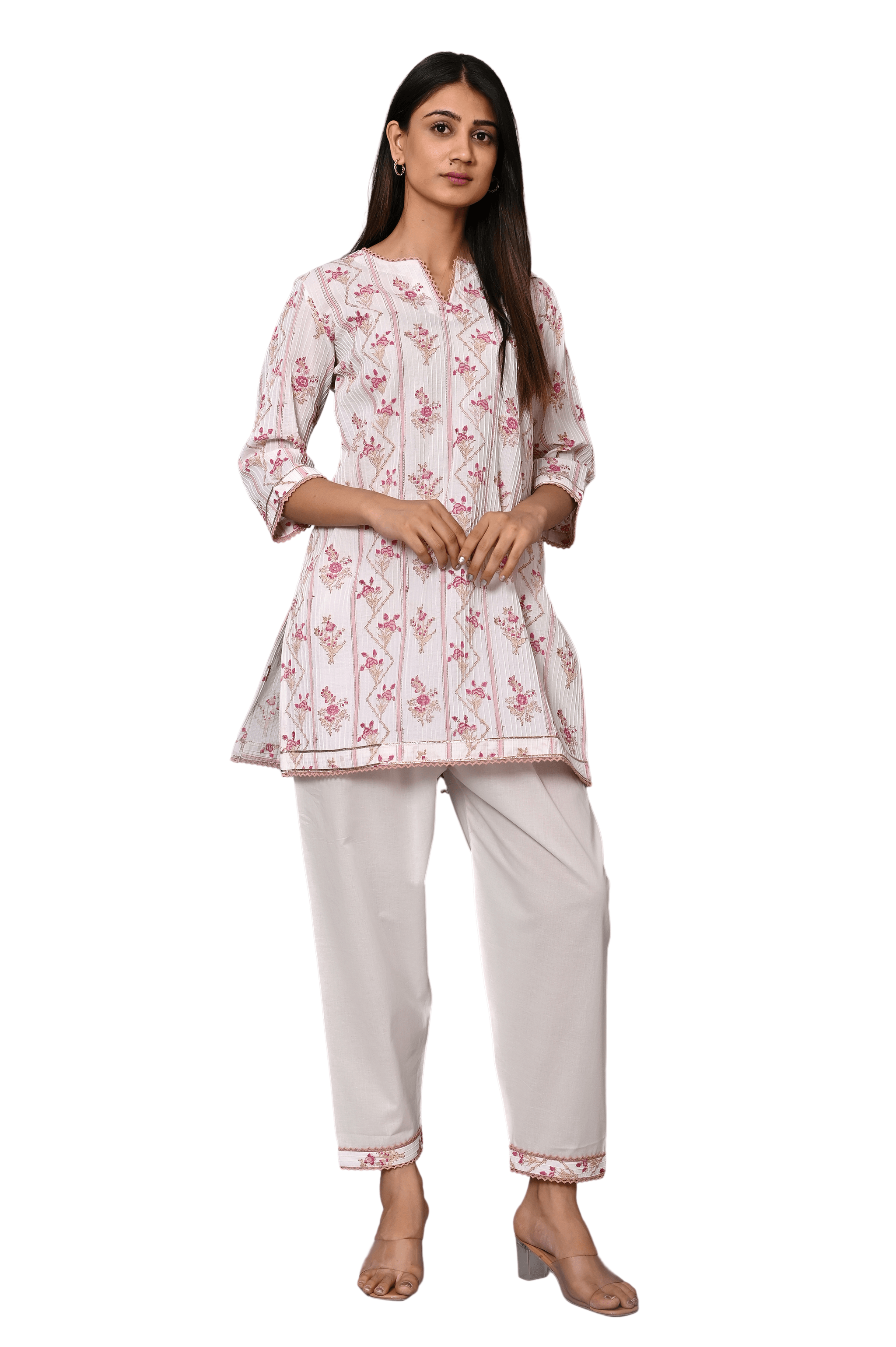 BLUSH KURTA SET