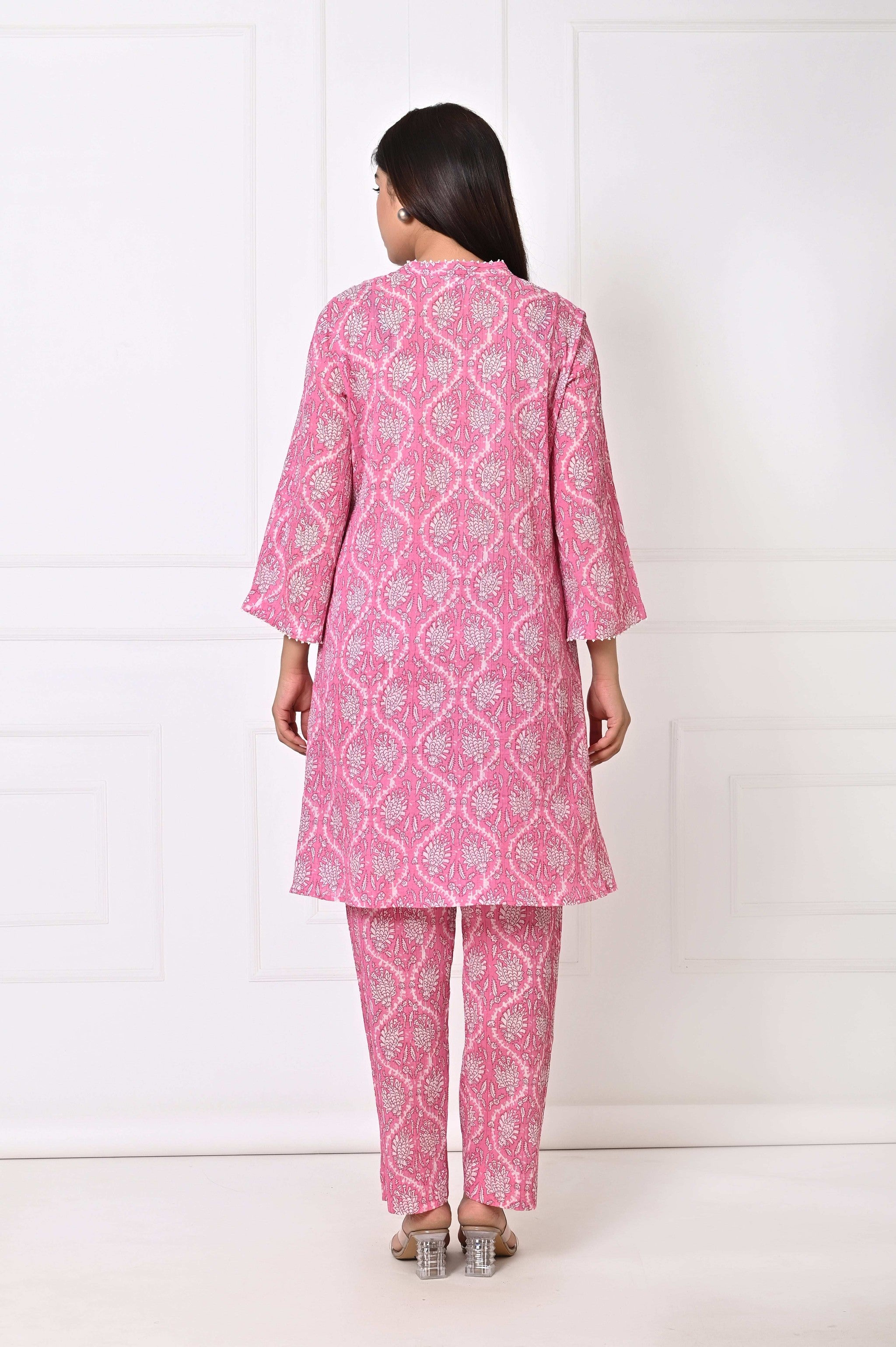 GULAABI KURTA SET