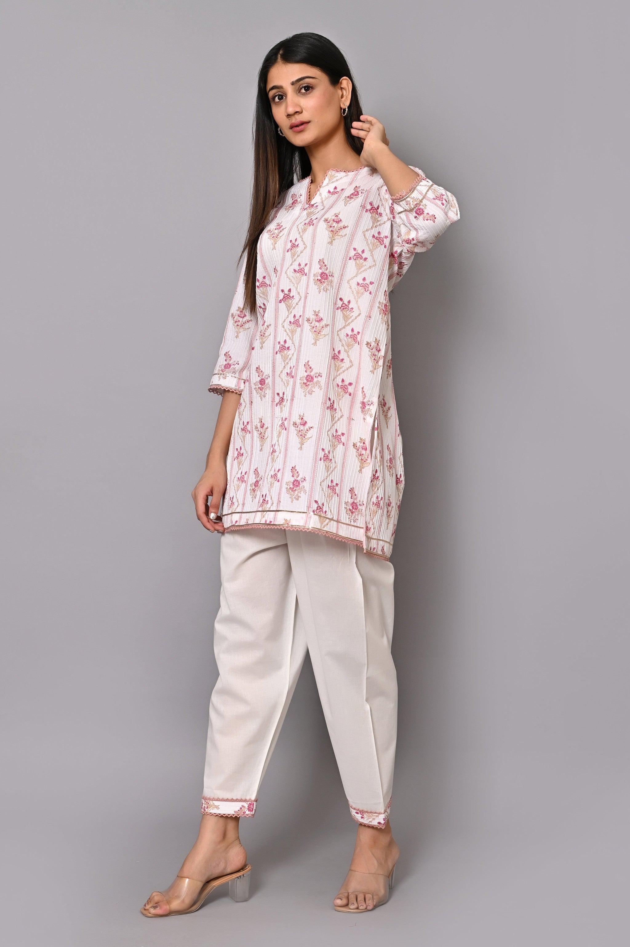 BLUSH KURTA SET