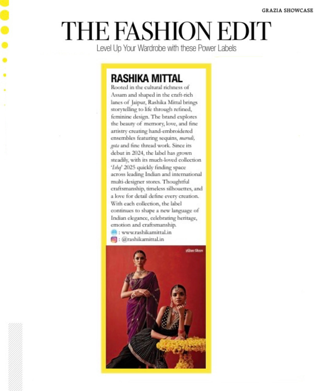 Grazia Showcase — The Fashion Edit